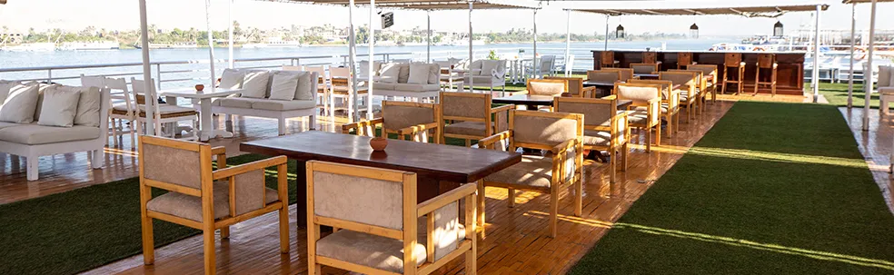 Sun deck of the Kahila Nile Cruise Nile cruise